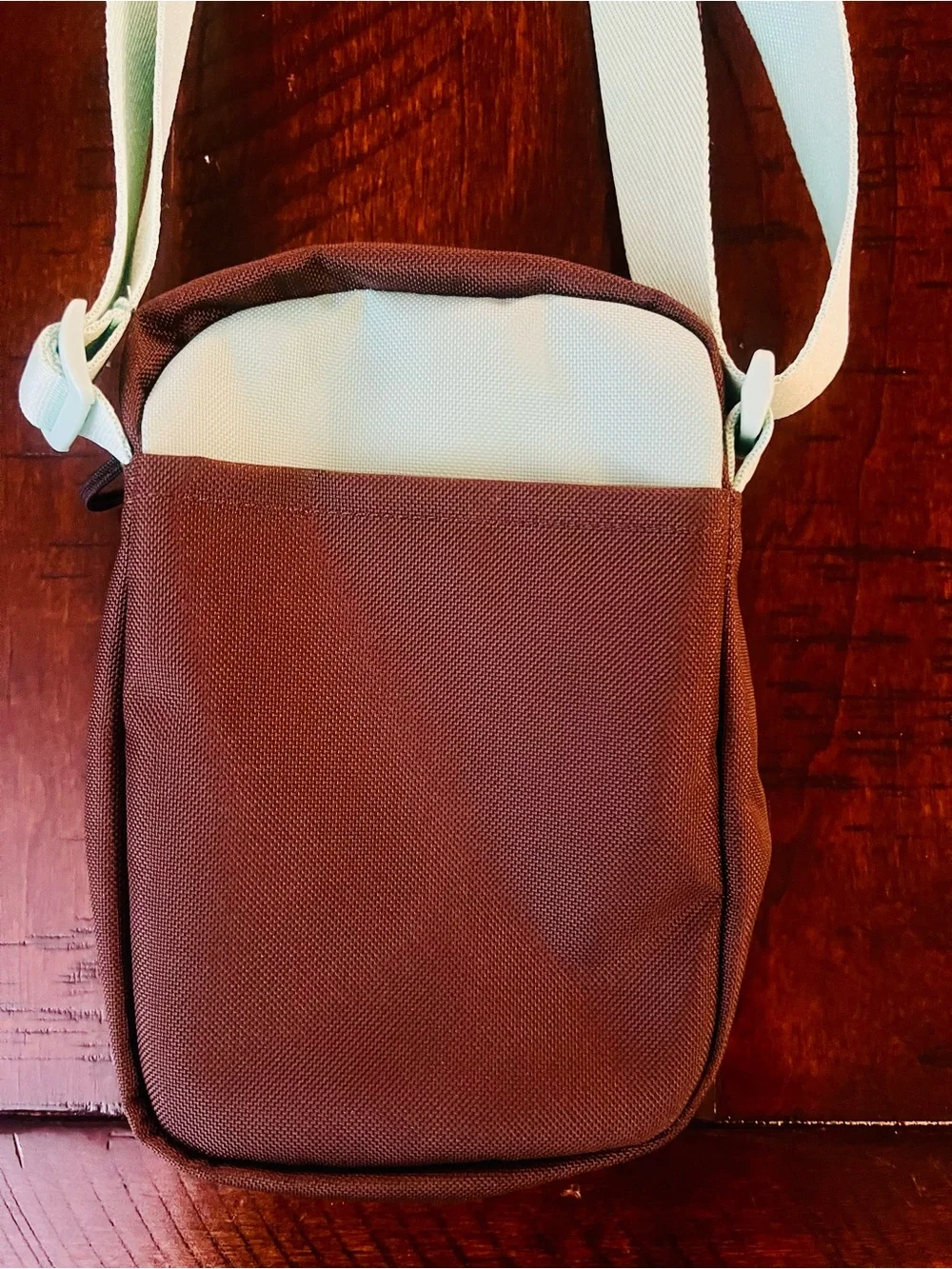 Sherpani Rogue Crossbody Bag Mint & Brown Lightweight Travel Everyday Purse